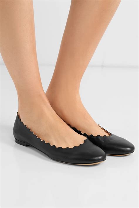 chloe flats ballet|chloe lauren scalloped ballet flats.